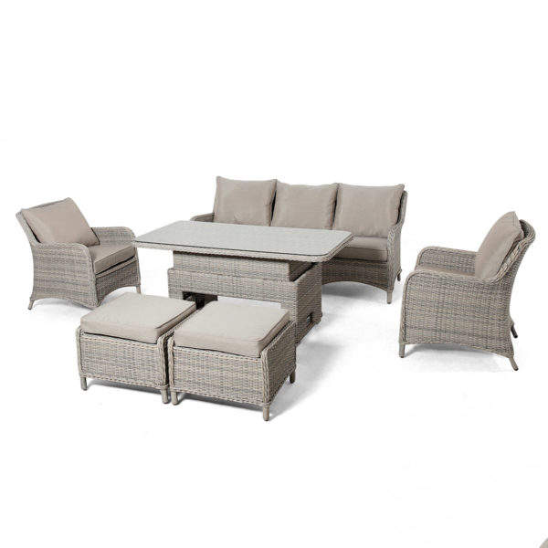Maze Cotswold 3 Seat Sofa Dining with Rising Table | Rattan