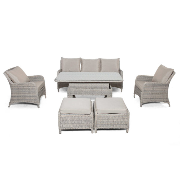 Maze Cotswold 3 Seat Sofa Dining with Rising Table | Rattan