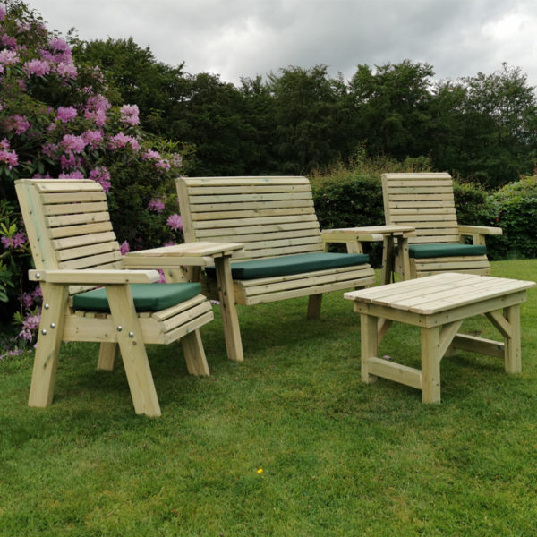 Timber Ergo Multi Garden Seating Set - Churnet Valley