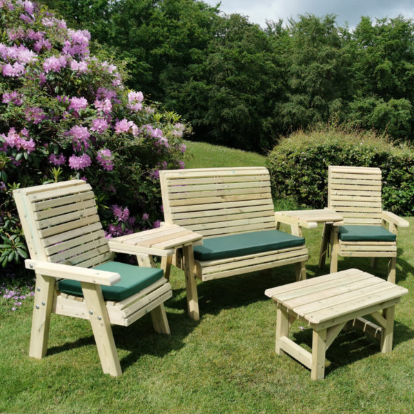 Timber Ergo Multi Garden Seating Set - Churnet Valley