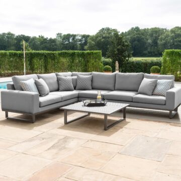 Maze Ethos Large Corner Sofa Group | Flanelle Outdoor Fabric