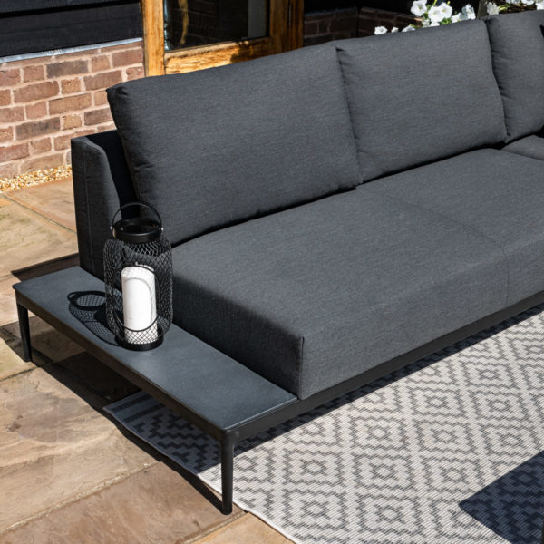 Maze Eve Corner Group | Charcoal Outdoor Fabric Grey