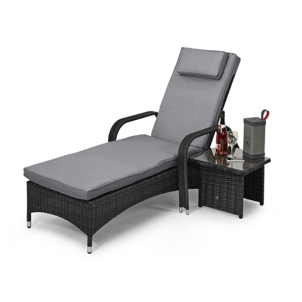 Maze Florida Sun Lounger Set | Grey Rattan