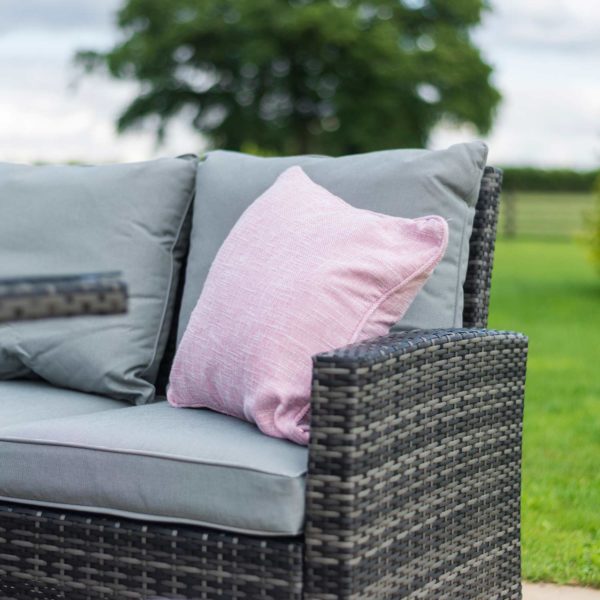 Maze Kingston Corner Dining Set with Rising Table | Grey Rattan