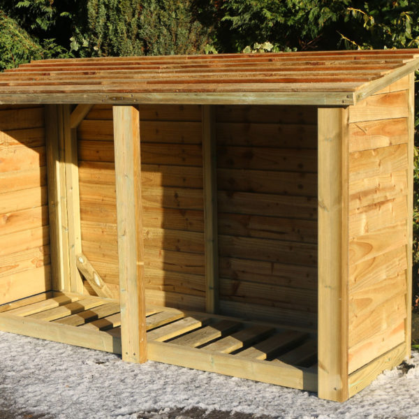 Timber Heavy Duty Log Store | 4ft x 6ft - Churnet Valley