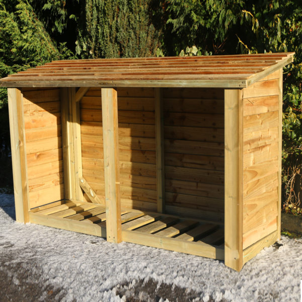 Timber Heavy Duty Log Store | 4ft x 6ft - Churnet Valley
