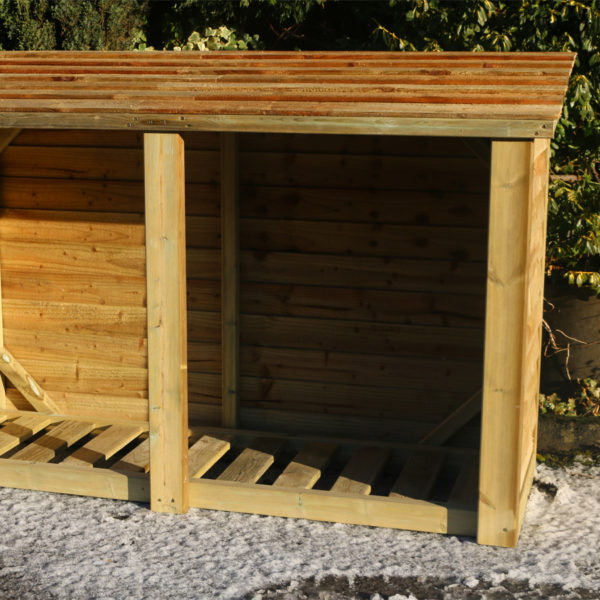 Timber Heavy Duty Log Store | 4ft x 6ft - Churnet Valley
