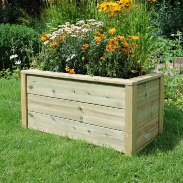 Timber Rectangular Planter - Churnet Valley