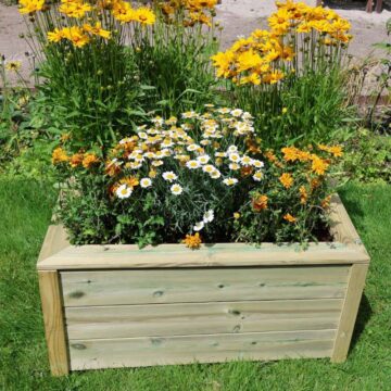 Timber Rectangular Planter – Churnet Valley