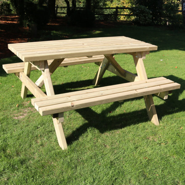 Timber Deluxe Garden Picnic Table | Small - Churnet Valley