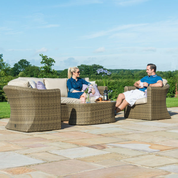 Maze Winchester 3 Seat Sofa Set | Natural Rattan