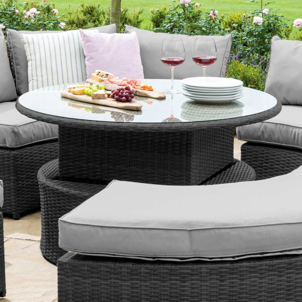 Maze Chelsea Lifestyle Suite with Glass Table | Grey Rattan
