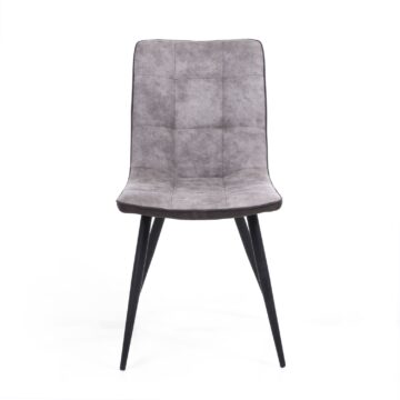 Rodeo Light Grey Suede Effect Dining Chair