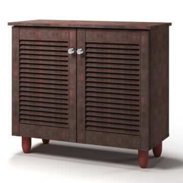 Colbrook 2 Door Shoe Cabinet | Dark Oak Finish