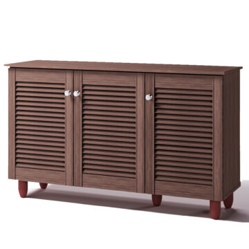 Colbrook 3 Door Shoe Cabinet | Dark Oak Finish