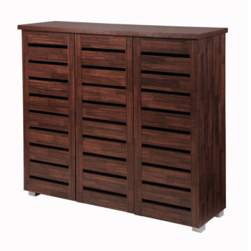 Colbrook 3 Door Shoe Cabinet | Dirty Oak Finish