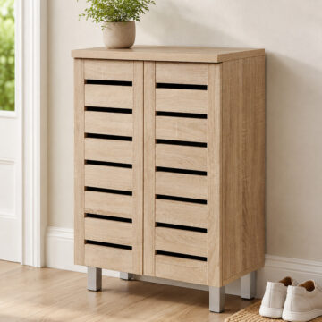 Colbrook Oak 2 Door Shoe Cabinet | Sonoma Oak