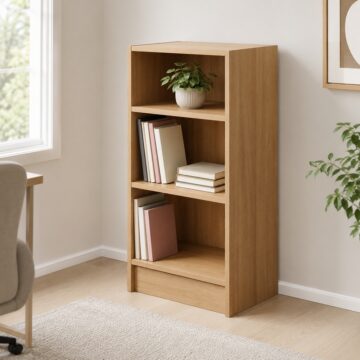 Colbrook Oak Small Narrow Bookcase | Oak