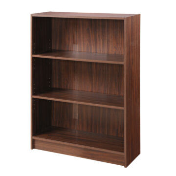 Colbrook Low Wide Bookcase | Walnut Finish