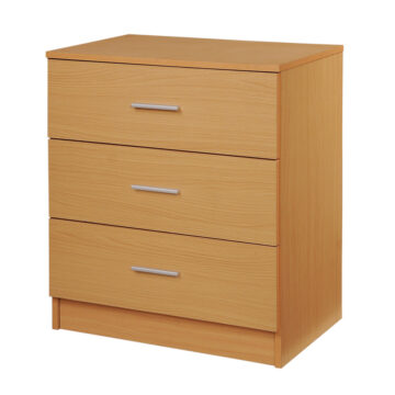 Shevington 3 Drawer Chest | Beech Finish