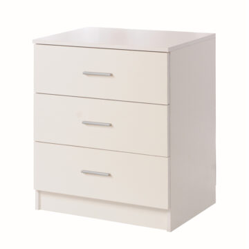 Shevington White 3 Drawer Chest