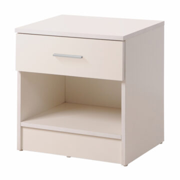 Shevington White 1 Drawer Nightstand