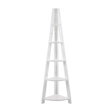 Orrell White Corner Ladder Bookcase