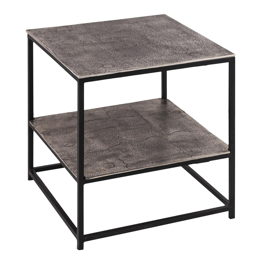 Conroe Collection Silver Side Table Oak World