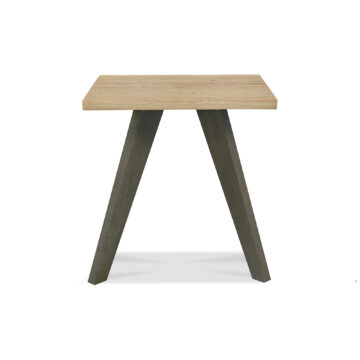 Shrewsbury Oak Lamp Table | Black Legs
