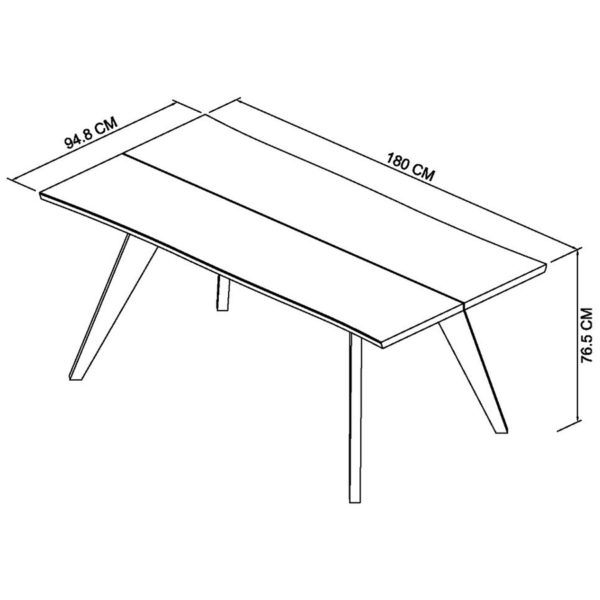 Shrewsbury Oak 6 Seat Dining Table