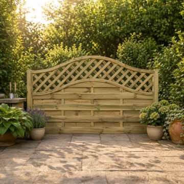 Oakworld Alfresco 6x4 Grosvenor Screen | Natural Timber