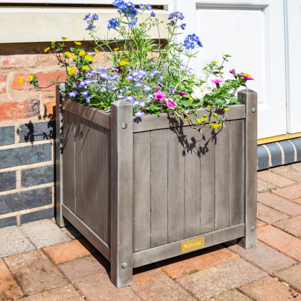 Oakworld Alfresco Alderley Grey Square Planter