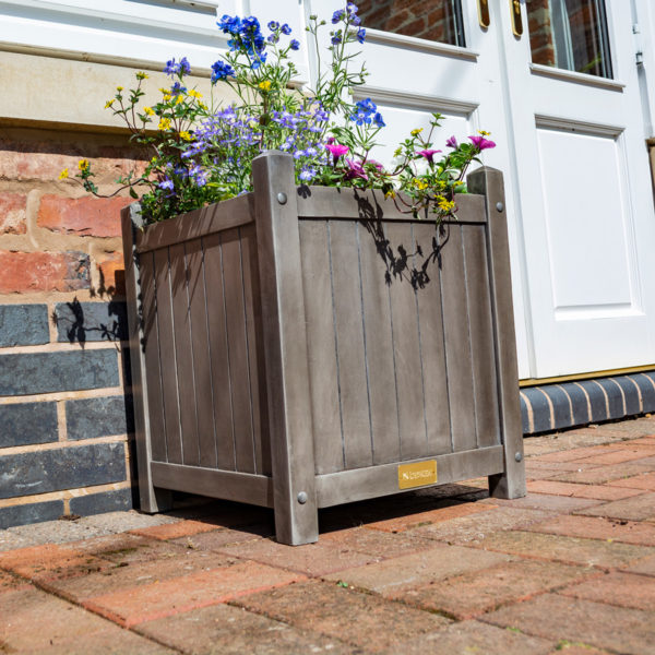 Oakworld Alfresco Alderley Grey Square Planter