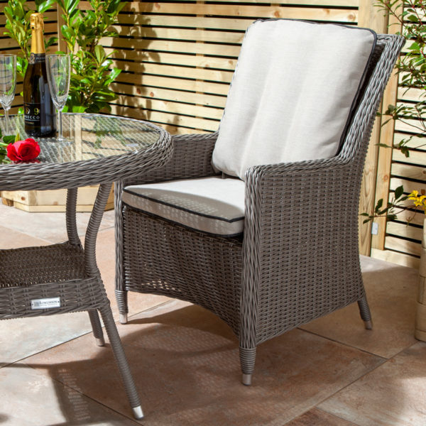 Rattan Bistro Set | Natural Stone - Oakworld Alfresco