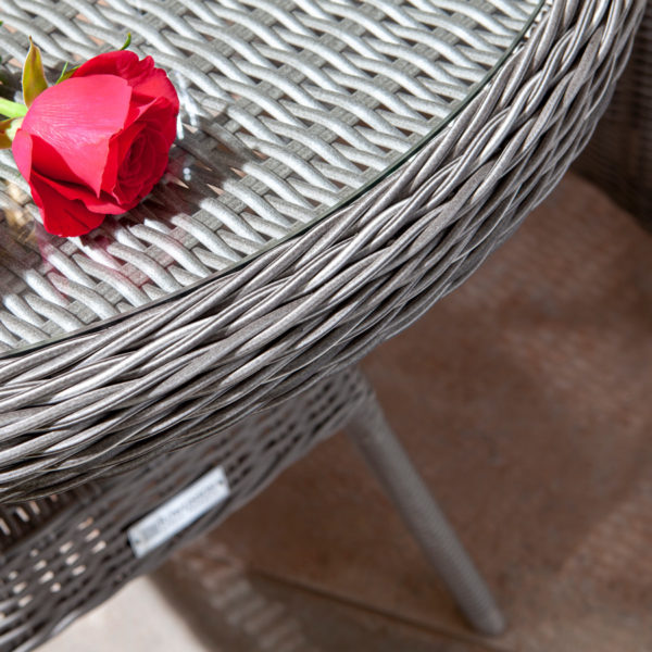 Rattan Bistro Set | Natural Stone - Oakworld Alfresco