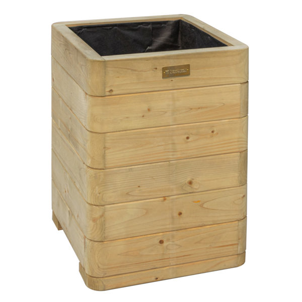 Oakworld Alfresco Marberry Tall Planter | Natural Timber