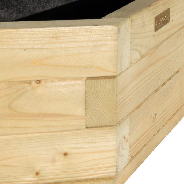 Oakworld Alfresco Marberry Corner Planter | Natural Timber