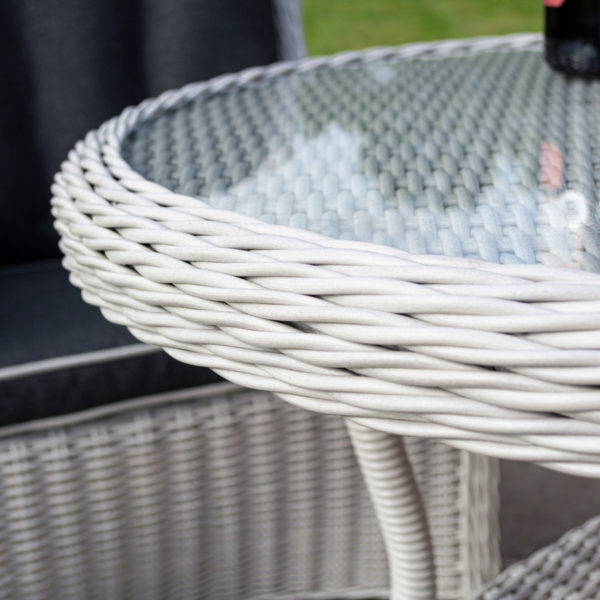 Rattan Bistro Set | Putty Grey - Oakworld Alfresco