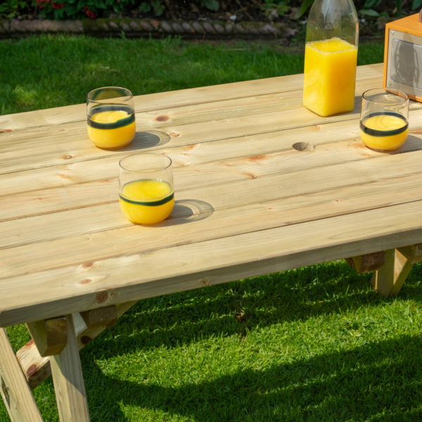 Oakworld Alfresco 4ft Picnic Bench | Natural Timber