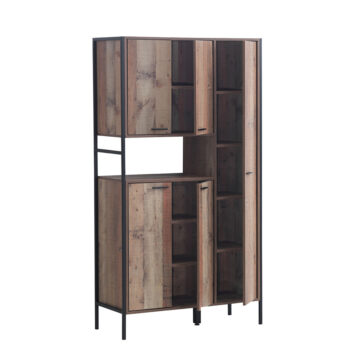 Trimdon Kitchen Cabinet with 5 Doors | Rustic Oak