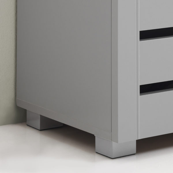 Colbrook Grey 3 Door Shoe Cabinet | Grey | Self Assembly