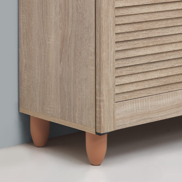 Colbrook Oak 2 Door Shoe Cabinet | Oak | Self Assembly