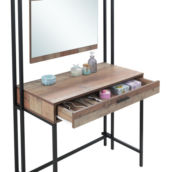 Trimdon Dressing Table with Mirror | Rustic Oak | Self Assembly