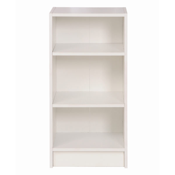 Colbrook White Small Narrow Bookcase | White | Self Assembly