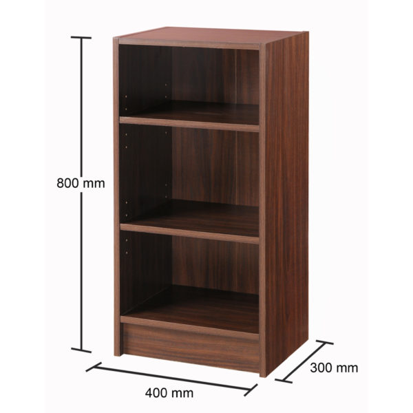 Colbrook Walnut Small Narrow Bookcase | Walnut | Self Assembly