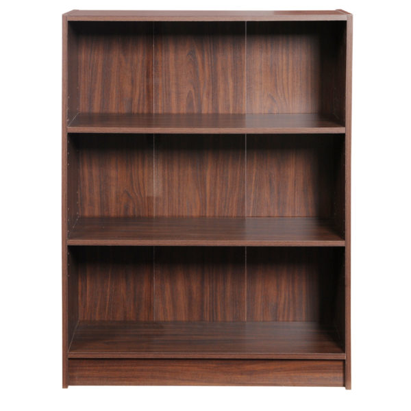 Colbrook Walnut Low Wide Bookcase | Walnut | Self Assembly