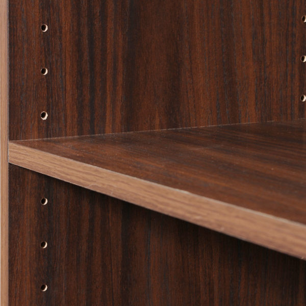 Colbrook Walnut Low Wide Bookcase | Walnut | Self Assembly