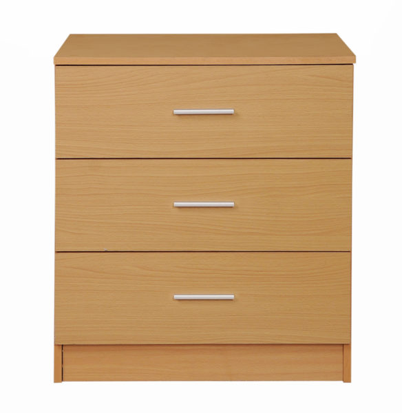 Shevington 3 Drawer Chest | Beech | Self Assembly
