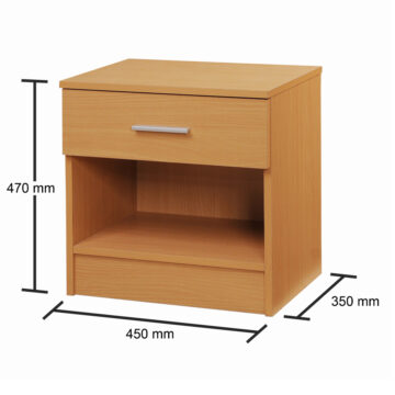 Shevington 1 Drawer Nightstand | Beech Finish