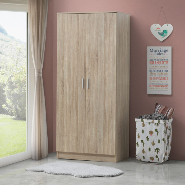 Shevington 2 Door Wardrobe | Sonoma Oak | Self Assembly